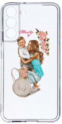 Husa Bestcase comp cu Samsung Galaxy S22 Plus Mom Life With a Boy 2MM Soft Silicon prot cam T 559 