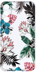 Husa Bestcase comp cu Samsung Galaxy S22 Plus Pastel Colors - Flowers 2MM Soft Silicon prot cam T 500 