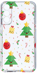 Husa Bestcase comp cu Samsung Galaxy S22 Plus Xmas Tree 2MM Soft Silicon prot cam T 309 