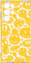 Husa Bestcase comp cu Samsung Galaxy S22 Ultra Acid Smiley 2MM Soft Silicon prot cam T 1053 