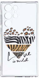 Husa Bestcase comp cu Samsung Galaxy S22 Ultra Love Is Wild 2MM Soft Silicon prot cam T 762 