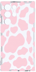 Husa Bestcase comp cu Samsung Galaxy S22 Ultra Pink Cow 2MM Soft Silicon prot cam T 786 