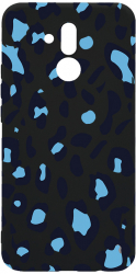 Husa Bestcase compatibila cu Huawei Mate 20 Lite Blue Leopard Pattern 0.8MM Slim Negru B 1032 