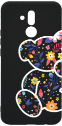 Husa Bestcase compatibila cu Huawei Mate 20 Lite Flower Teddy Bear 0.8MM Slim Negru B 983 