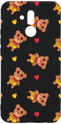 Husa Bestcase compatibila cu Huawei Mate 20 Lite Teddy Bear Love Pattern 0.8MM Slim Negru B 968 
