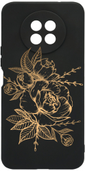 Husa Bestcase compatibila cu Honor 50 Lite Golden Rose 0.8MM Slim prot cam Negru c-B 989 