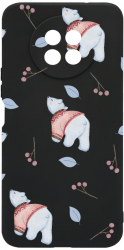 Husa Bestcase compatibila cu Honor 50 Lite Ice Bear Pattern 0.8MM Slim prot cam Negru c-B 969 