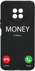 Husa Bestcase compatibila cu Honor 50 Lite Money Is Calling 0.8MM Slim prot cam Negru c-B 986 