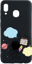 Husa Bestcase compatibila cu Huawei P Smart 2019 Astronaut 0.8MM Slim Negru B 977 