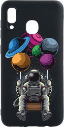 Husa Bestcase compatibila cu Huawei P Smart 2019 Astronaut 0.8MM Slim Negru B 995 
