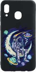 Husa Bestcase compatibila cu Huawei P20 Lite Astronaut On Moon 0.8MM Slim Negru B 1002 