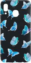 Husa Bestcase compatibila cu Huawei P Smart 2019 Butterfly Pattern 0.8MM Slim Negru B 1012 