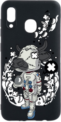 Husa Bestcase compatibila cu Huawei P Smart 2019 Cow Astronaut 0.8MM Slim Negru B 976 