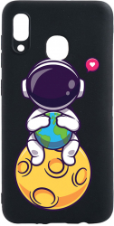 Husa Bestcase compatibila cu Huawei P Smart 2019 Cute Astronaut 0.8MM Slim Negru B 1022 