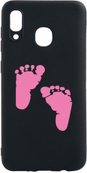 Husa Bestcase compatibila cu Huawei P Smart 2019 Girl Feet Print 0.8MM Slim Negru B 961 