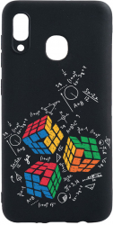 Husa Bestcase compatibila cu Huawei P Smart 2019 Rubik Cube 0.8MM Slim Negru B 994