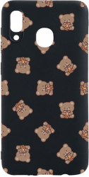 Husa Bestcase compatibila cu Huawei P Smart 2019 Teddy Bear Pattern 0.8MM Slim Negru B 974 