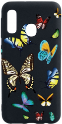 Husa Bestcase compatibila cu Huawei P30 Lite Beautiful Color Butterflies 0.8MM Slim Negru B 992 