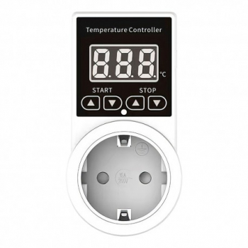 Priza Programabila Techstar® Digital Timer 240V 10A Timp/Temperatura Termostat Senzor Temperatura Pen 