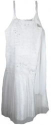 Rochita eleganta pentru fete Mini Junior RM-21-158-cm Alb 