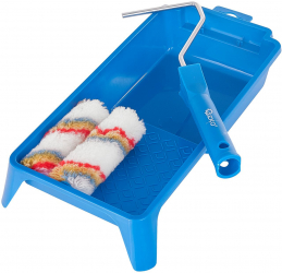 Set trafalet cu tava pentru vopsit role poliacrilic 4 elemente Geko G66356 