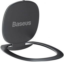 Suport tip inel pentru Telefon Baseus Invisible Ring Holder gri inchis 