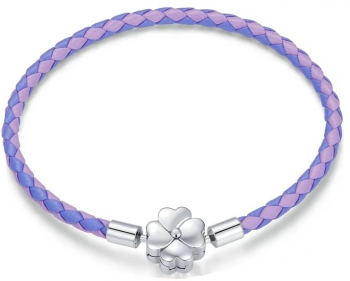 Bratara pentru talismane din argint 925 Lucky Purple Two Color 