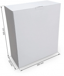 Cutie carton microondul alb 260x115x300 mm 