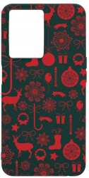 Husa BestCase Compatibila Cu OPPO A57s Christmas Pattern 0.8MM Slim Forest Green FG 7 