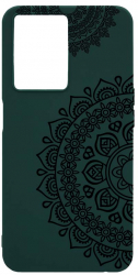 Husa BestCase Compatibila Cu OPPO A57s Non Figurative Lace 0.8MM Slim Forest Green FG 64 
