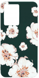 Husa BestCase Compatibila Cu OPPO A57s Pastel Colors - Flowers 0.8MM Slim Forest Green FG 499 