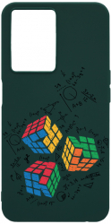 Husa BestCase Compatibila Cu OPPO A77 Rubik Cube 0.8MM Slim Forest Green FG 994 