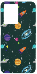 Husa BestCase Compatibila Cu OPPO A57s Universe Planets 0.8MM Slim Forest Green FG 466 