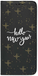 Husa Bestcase compatibila cu Samsung Galaxy A22 5G Hello New Year Inchidere Magnetica Flip Case FLb 173 