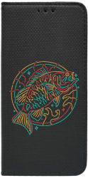 Husa Bestcase compatibila cu Samsung Galaxy A32 4G 2021 Neon Fish Inchidere Magnetica Flip Case FLb 798 