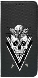 Husa Bestcase compatibila cu Samsung Galaxy A22 5G Skull Inchidere Magnetica Flip Case FLb 191 