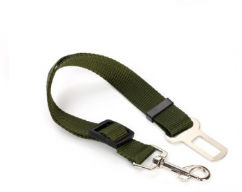Lesa tip centura de siguranta pentru auto pentru caini si pisici 80 cm verde inchis 