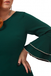 Rochie culoarea smarald marimi mari 