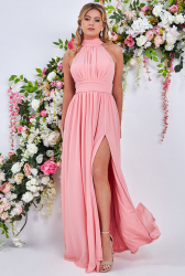 Rochie pentru petrecere sau banchet din voal lunga cod 3334p 