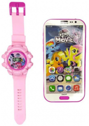 Set ceas ponei cu proiector electronic afisaj LCD curea silicon si telefon 21 cm 3ani+ 