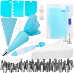 Set cofetarie Springos 82 elemente albastru 