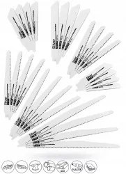Set de 28 buc lame fierastrau lemn metal plastic 
