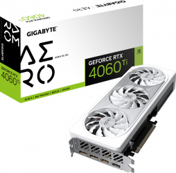 Placa video GIGABYTE NVIDIA GeForce RTX 4060 Ti Aero OC 8GB GDDR6 128-bit DLSS 3.0 GV-N406TAERO OC-8GD 