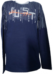Bluza cu maneca lunga pentru baieti OLC SVR 180323-10-158 Bleumarin 
