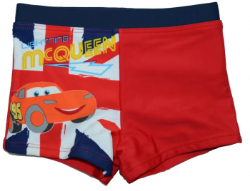 Boxeri de plaja pentru baieti Disney Cars EN0125R-68 Rosu 