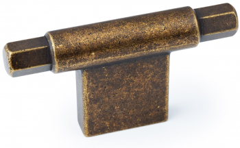 Buton pentru mobila Prisma finisaj alama rustica 78x41 mm 
