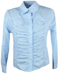 Camasa cu maneca lunga pentru fete Mini Junior CFMJ-1-158 Albastru 