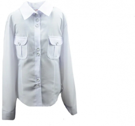 Camasa cu maneca lunga pentru fete Mini Junior CFMJ-20-128 Alb 