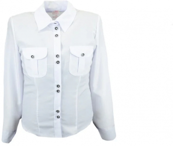 Camasa cu maneca lunga pentru fete Mini Junior CFMJ-24-134 Alb 