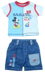 Compleu 2 piese de vara pentru baieti Disney Mickey Mouse AQE0016A-60 cm Multicolor 